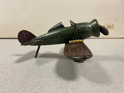 Rare Vintage Wooden Airplane Wood Model Toy Hand Made • $50