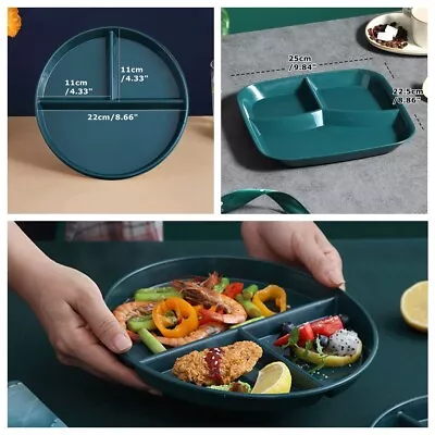 Food Dish Dinner Plate Diet PP Portion Control Reusable Home Kitchen For Adults • $9.99