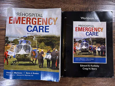 Prehospital Emergency Care (10th Edition) - Paperback -& Workbook NEW • $100