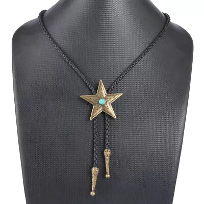 Star Shaped Bolo Tie For Men & Women Western Cowboy Rodeo Style Wear • $12.99