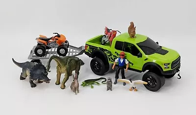 Bass Pro Tree House Kids 2016 Ford Raptor 1/18 Truck Trailer ATV Animals Playset • $36