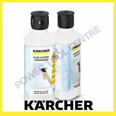 Karcher 6.295-795.0 500ml Glass Cleaning Concentrate For Window Vac Cleaner X2 • £12.99