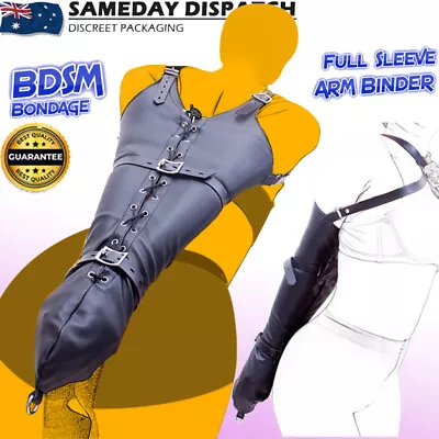 BDSM Bondage Arm Binder Gloves Body Harness Sleeves Fetish Restraint Sex Toy • $39.99