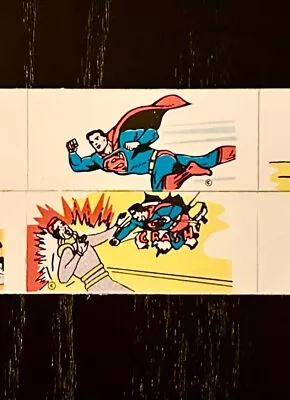 DC Cards: Superman Vending Strips Uncut Sheet Of 8 1966 • $9.99