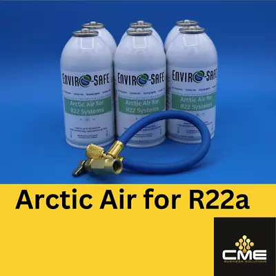 Envirosafe Arctic Air For R22 A/C Support 6 Cans And Hose • $99.99