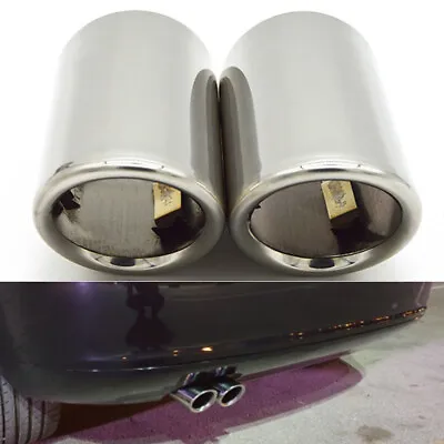 Exhaust Muffler Tip For VW Tiguan Passat CC Audi A3 Stainless Steel Pipes Cover • $21.79