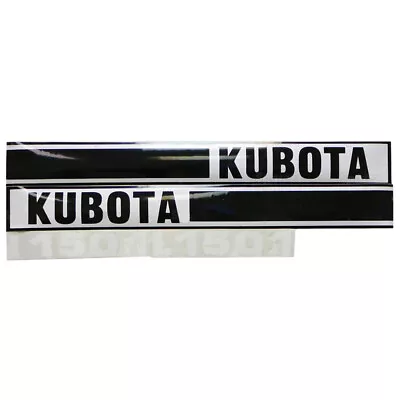Black / White Hood Decal Set Fits Kubota Tractor L1501 • $62.63