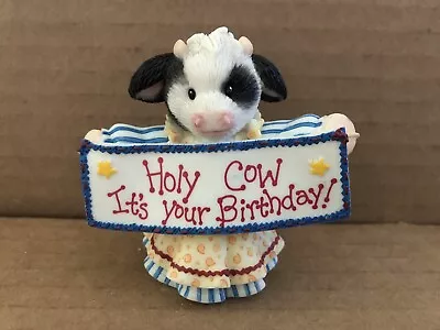 #31 MARY'S MOO MOOS Enesco Figurine #726192 HOLY COW IT'S YOUR BIRTHDAY • $9.99