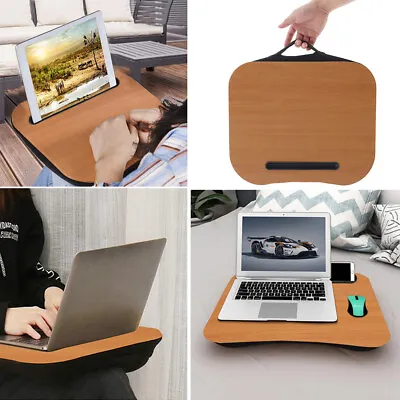 £16.94 • Buy Laptop Tray Lap Desk Cushioned Portable Computer Reading Writing Table Sofa Bed
