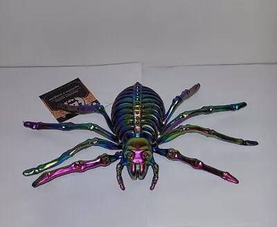 Iridescent Skeleton Spider Tarantula Halloween Scary Creepy Decor New • $7.99