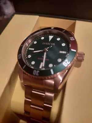 Rare Invicta Pro Diver 1953 Automatic Green Dial Men's Watch IN40489 • $125