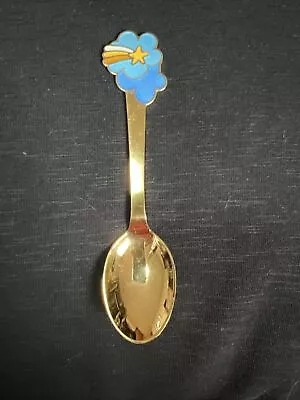 A. Michelsen Gilded Christmas Spoon Vintage Collector Shooting Star 1975 • $50