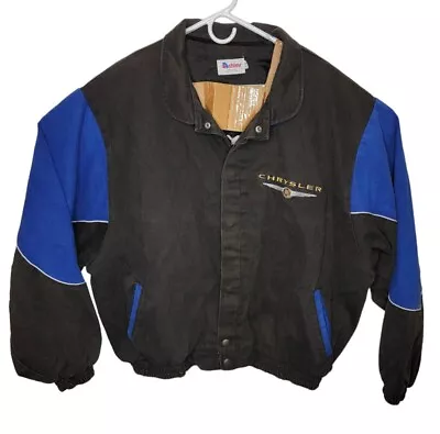 Vintage 1990's Chrysler Mopar Varsity Jacket Salesman's Prize XXL 2XL USA Faded • $49.99