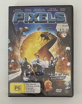 Pixels (DVD 2015) Brand New Sealed Region 2/4/5 PAL Adam Sandler Free Post • $10