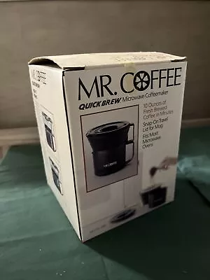 Mr Coffee Quick Brew Microwave Coffee Maker 10 Oz. Travel Mug W/Manual • $9.99