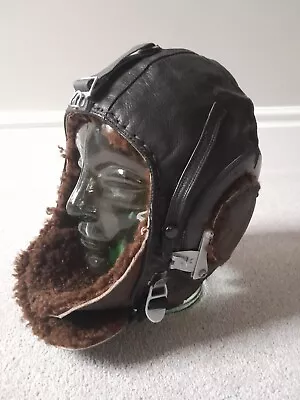 £20 • Buy Cold War MIG Fighter Pilot Leather Helmet Dated 1990. Converted For Other Use?