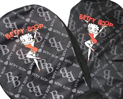 $42.99 • Buy  Betty Boop Highback Black  Front Bucket Seat Cover Set  For Car King Features