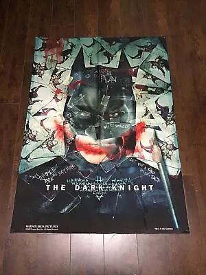 Batman Canvas Banner The Dark Knight Joker Quote 2008 HUGE Size 44 X31  Inch DC • $55.99