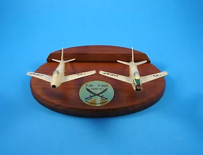 Topping Models - N. American Aviation F-86 & F-86D Sabre Jets On Walnut Base • $125