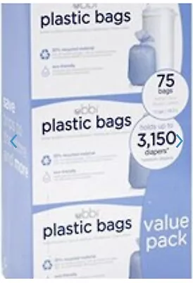 Ubbi Disposable Diaper Pail Plastic Bags Made With Recyclable Material NEW • $19.98