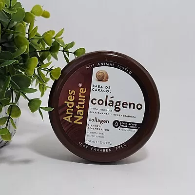 Andes Nature Collagen Snail Cream Crema Baba De Caracol Colageno 5.1 Fl Oz 150ml • $10.99