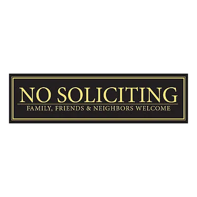 Mind Your Magnets No Soliciting Sign - Magnetic No Soliciting Sign • $6.99