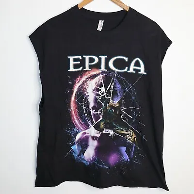 Epica Sleeveless T-shirt Size XL The North American Principal Tour 2016 Cut Slee • $30