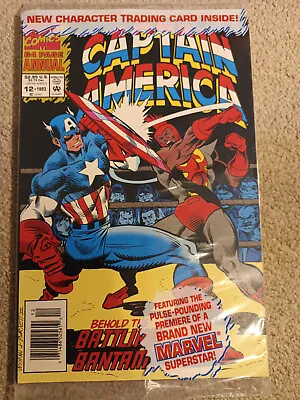 Captain America Annual 1993 Sealed With Trading Card NM • £6.95