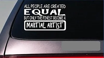 Martial Artist Equal Sticker *G682* 8  Vinyl Karate Kung Fu Blackbelt Mma • $4.24