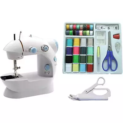 Mini Portable Mechanical Sewing Machine & Accessories • $35.99