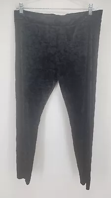 Womens Mossimo Black Velvet Style Leggings Size XXL • $16.50