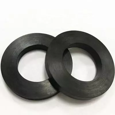 M3 M4 M5 M6 M8 M10 M12 M16 M20 Form A Metric Black Nylon Plastic Flat Washers • £4.37