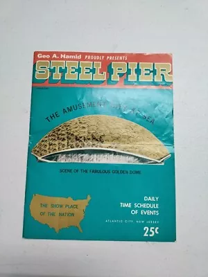 STEEL PIER 1970 CONCERT PROGRAM/GUIDE Supremes Chicago Monkees Four Seasons • $25