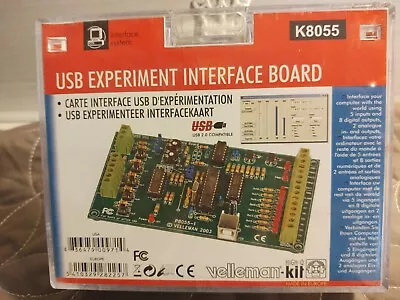 Velleman K8055 USB Experiment Interface Board Kit • $30