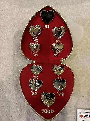 Variety Club Heart Badges (91-00) In Gold Heart Presentation Case • £0.99