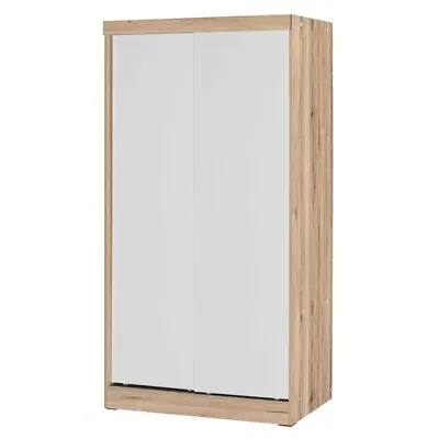 Pemberly Row Modern Multi-Color Wood Double Sliding Door Wardrobe • $273.68