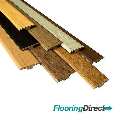 Oak Walnut Threshold Trim T Bar Door Strip Profile For Laminate / Wood Flooring • £9.94