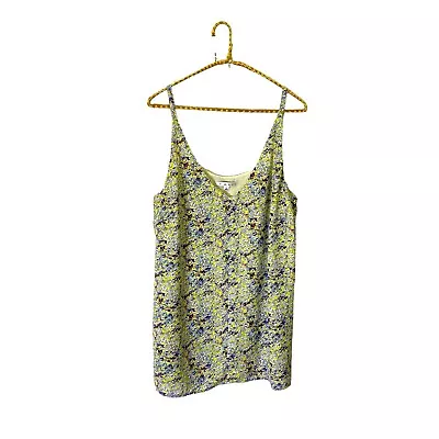 Cabi Scatter Floral Print Yellow Multicolor Cami Tank Style #275 Size Large • $14.40