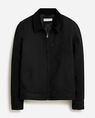 NWT J.Crew Wallace & Barnes Canvas Work Jacket With Primaloft Size S Black • $89