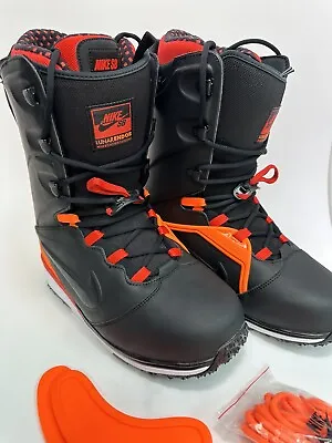 Nike SB Lunarendor Snowboard Boots Black Orange Size 10 586532-066 SBB Warn Once • $550