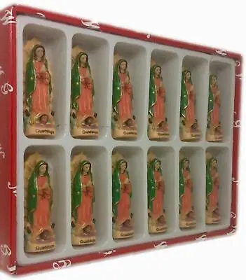 Mini 3  Virgen De Guadalupe Our Lady Of Guadalupe Figurine Statue  12 Pcs Set  • $39.99
