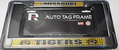 Missouri Tigers Domed Chrome License Plate Frame.    #K11-2 • $14.99