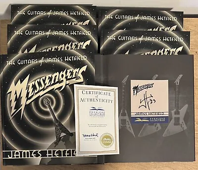 James Hetfield SIGNED BOOK Messengers The Guitars Of METALLICA With COA Premiere • $179.99