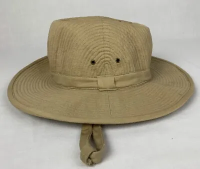 Vintage Banana Republic Safari Hat Travel Mens Small Khaki Bush Hat Outback • $39.99