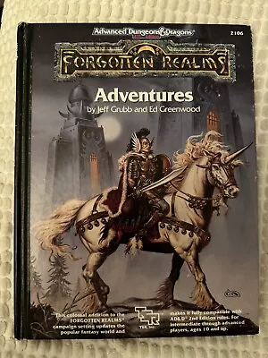 Advanced Dungeons And Dragons Forgotten Realms Adventures TSR 2106 2nd Edition • $39