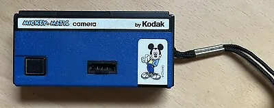Vintage Disney Mickey Mouse Mickey Matic Camera By Kodak Blue 110 EUC • $10.99