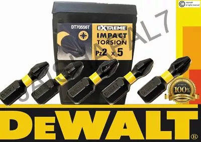 DeWALT PZ2 Extreme Torsion Impact Screwdriver Bits Pozi 25mm X5 Bits Fits Makita • £3.99