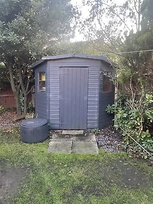 Corner Wooden Garden Shed Used. • £50
