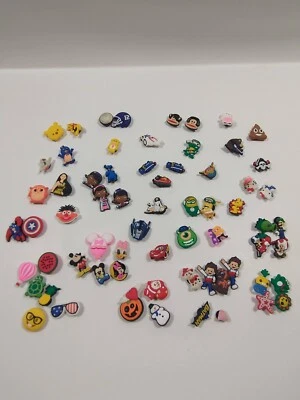 £19.22 • Buy LARGE LOT 67 Croc Charms Shoes Mario Disney Marvel TMNT Paw Patrol