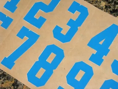 UCLA BRUINS Football Helmet Numbers Powder Blue Decals 2  FULL Size 3M 20MIL • $12.99